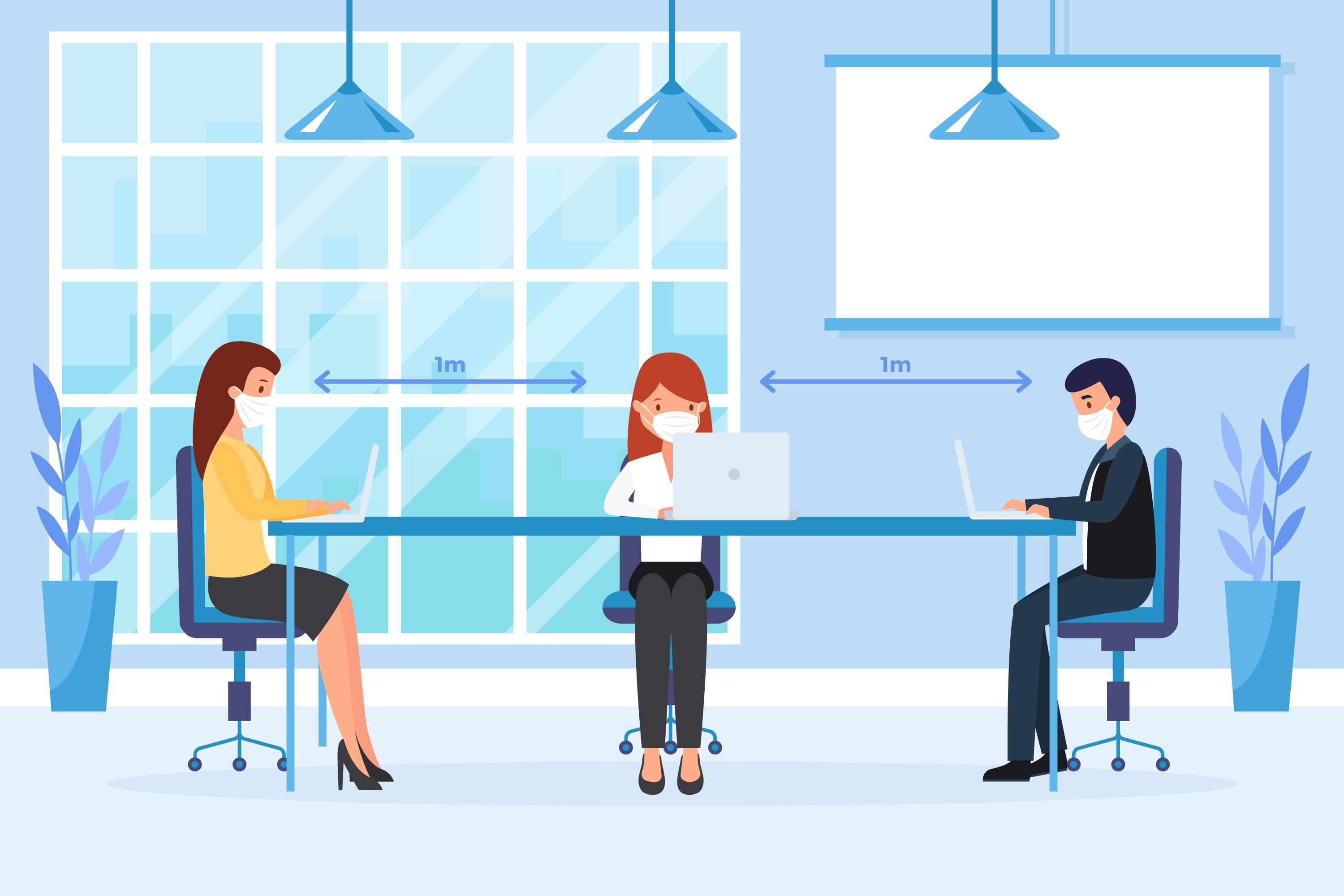 Social distancing at work Social distancing at work