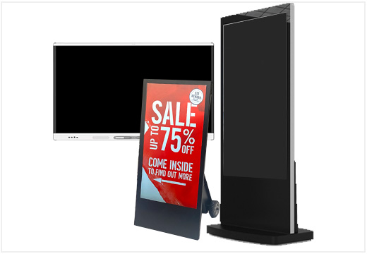 Hire signage displays for events and trade shows Rental digital signage displays